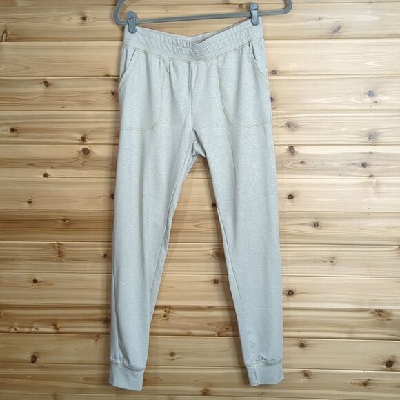 Zyia Womens Pants Medium Gray Joggers Oatmeal Gray 28" Inseam - Picture 1 of 8